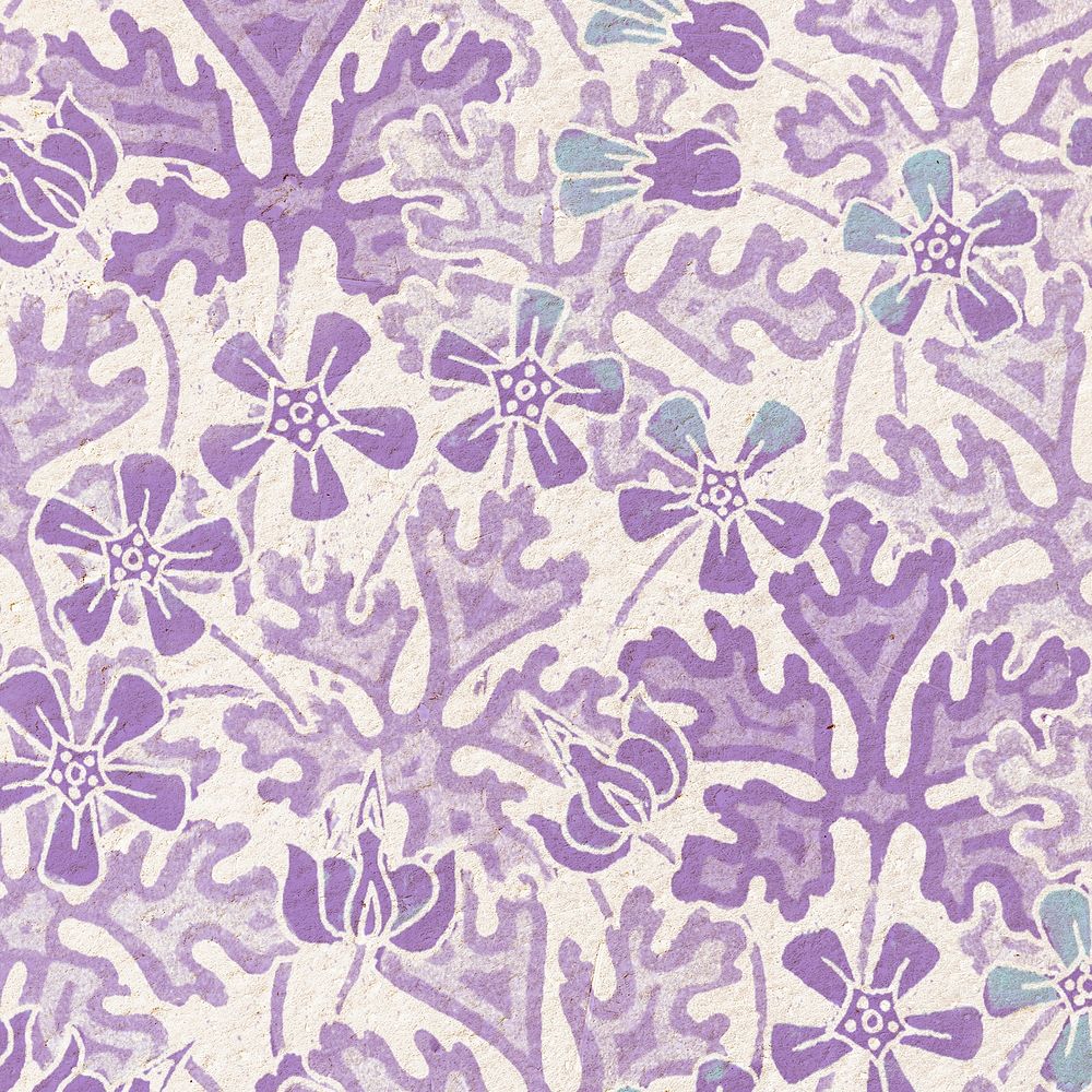 Art nouveau geranium flower pattern pattern background
