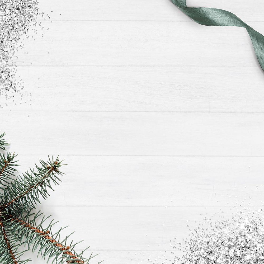 White simple Christmas festive background