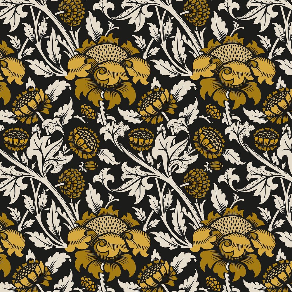 Chrysanthemum flower pattern background