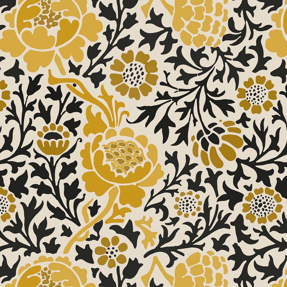 Chrysanthemum flower pattern ornament background