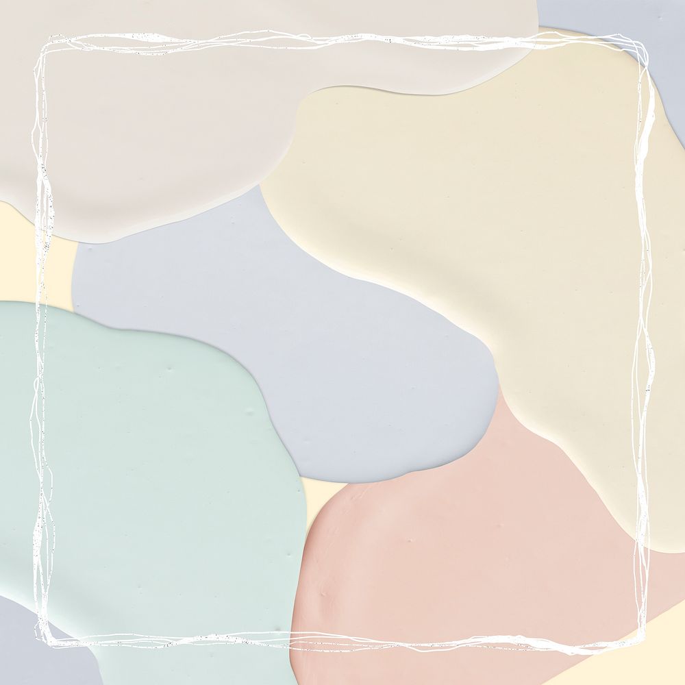 Abstract dull pastel psd background white frame