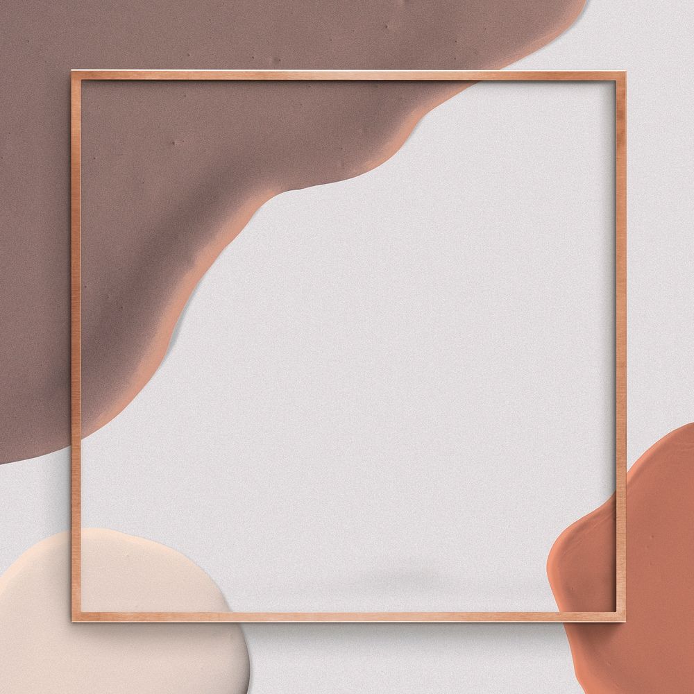 Bronze frame psd abstract background