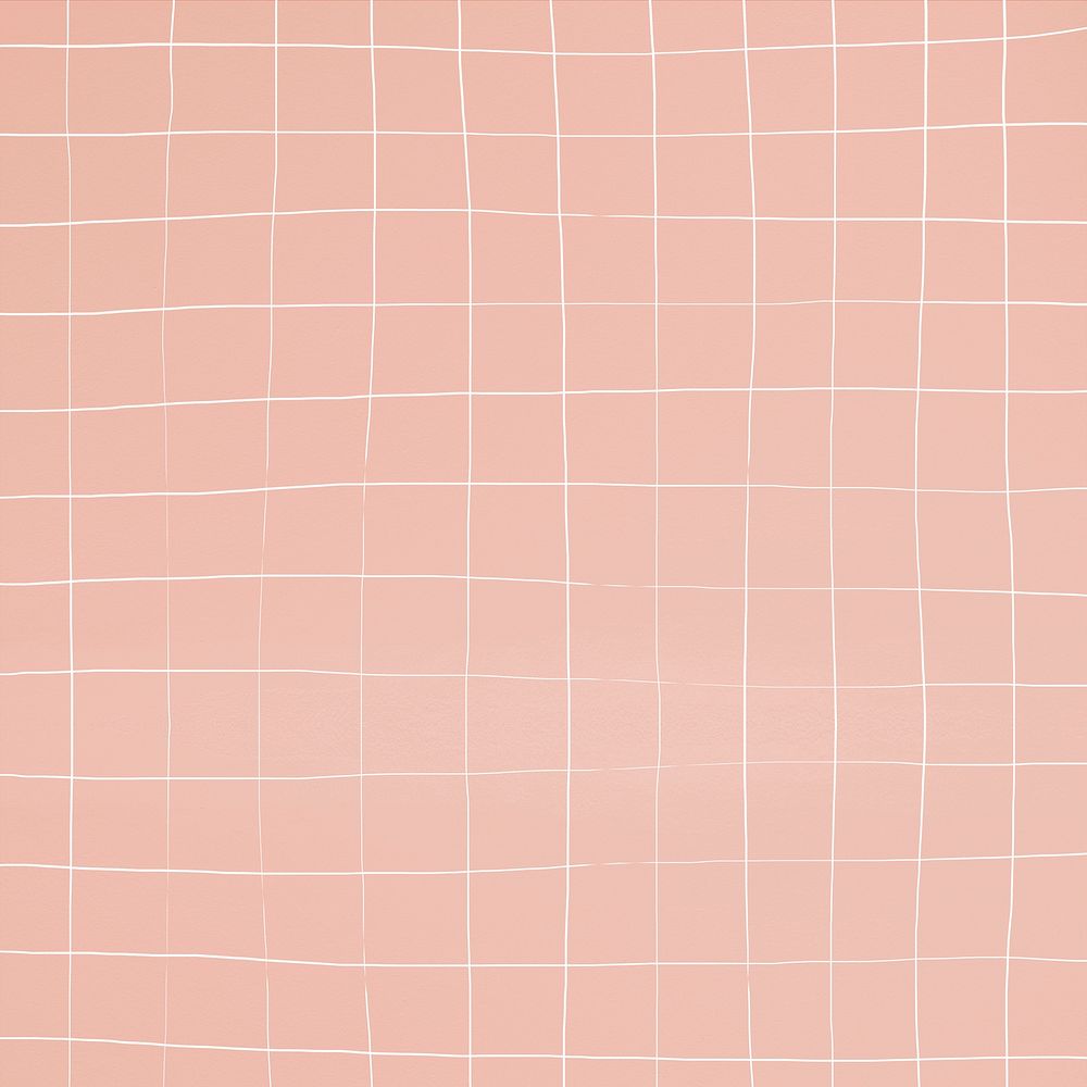 Light pink tile wall texture background distorted