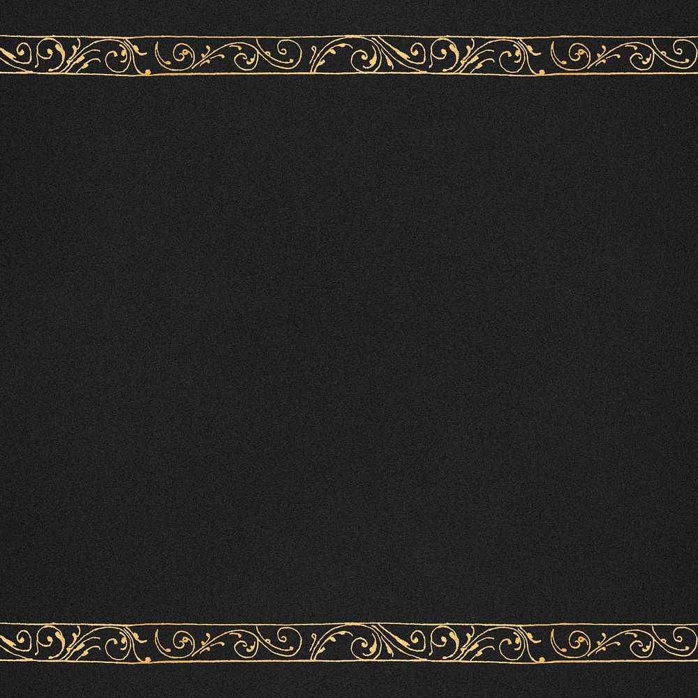 Filigree border psd in gold