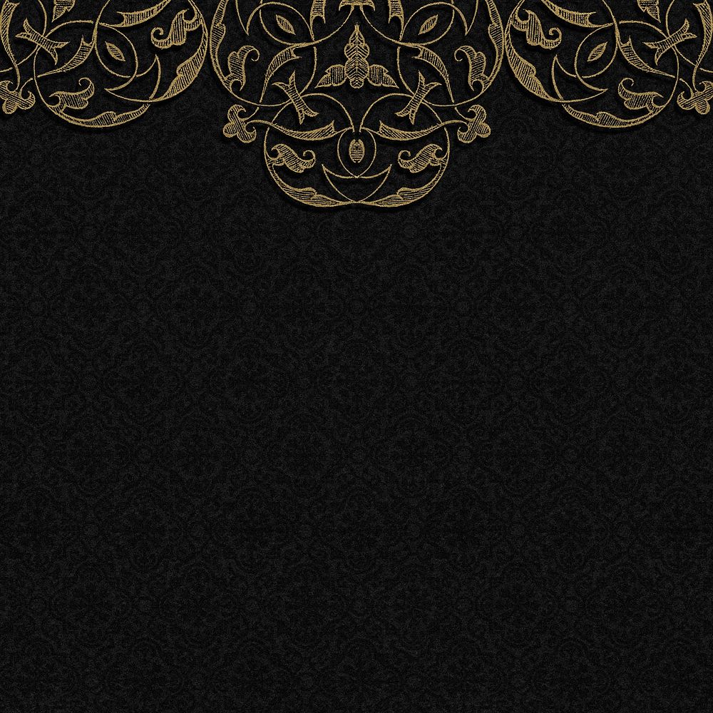 Gold filigree border flourish psd | Premium PSD - rawpixel