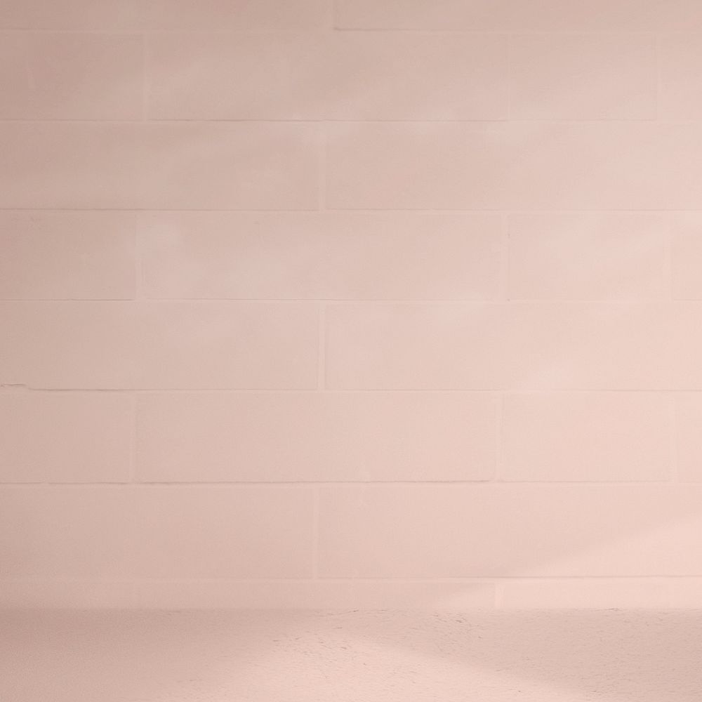 Nude pink brick wall plain pattern