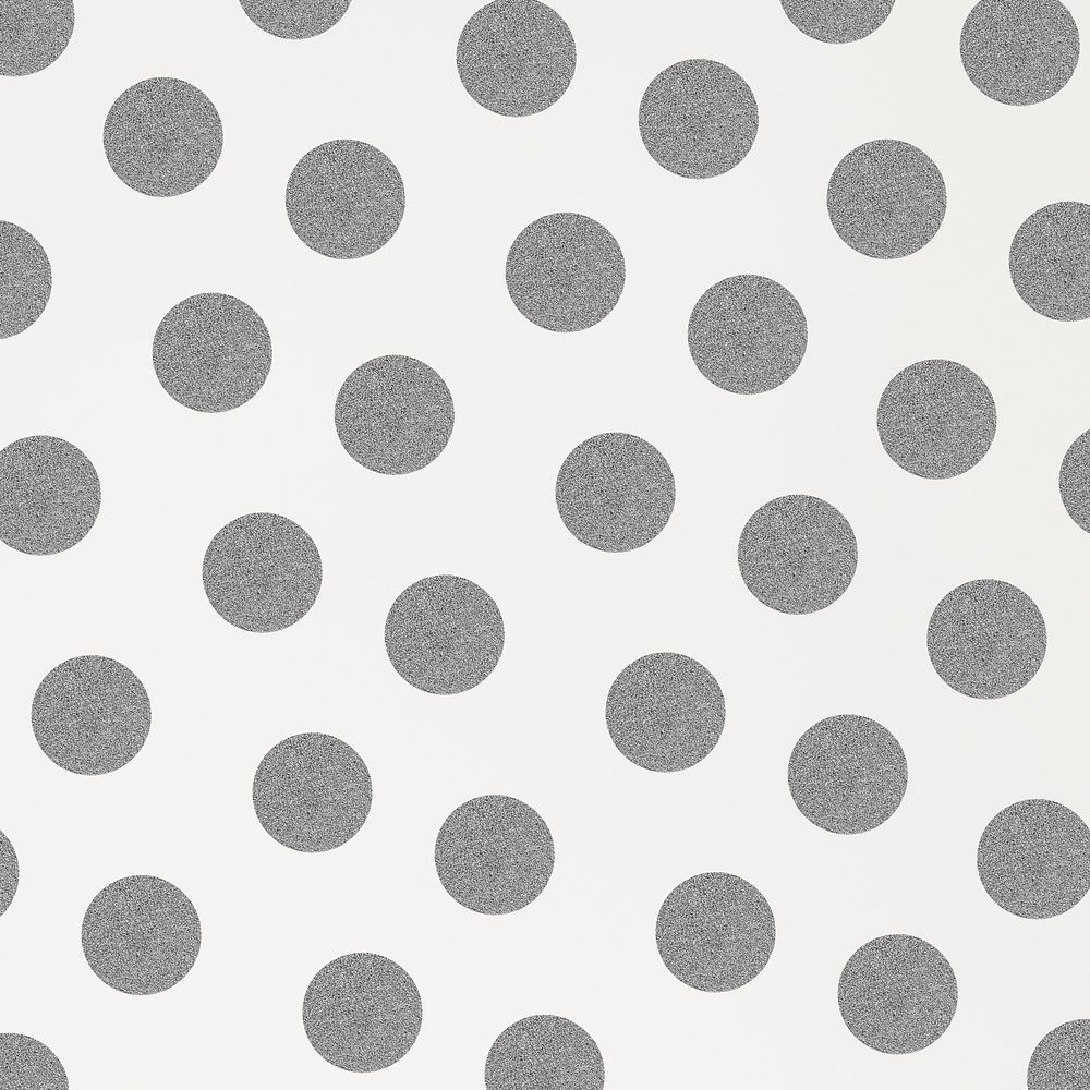 Silver shimmery polka dot pattern