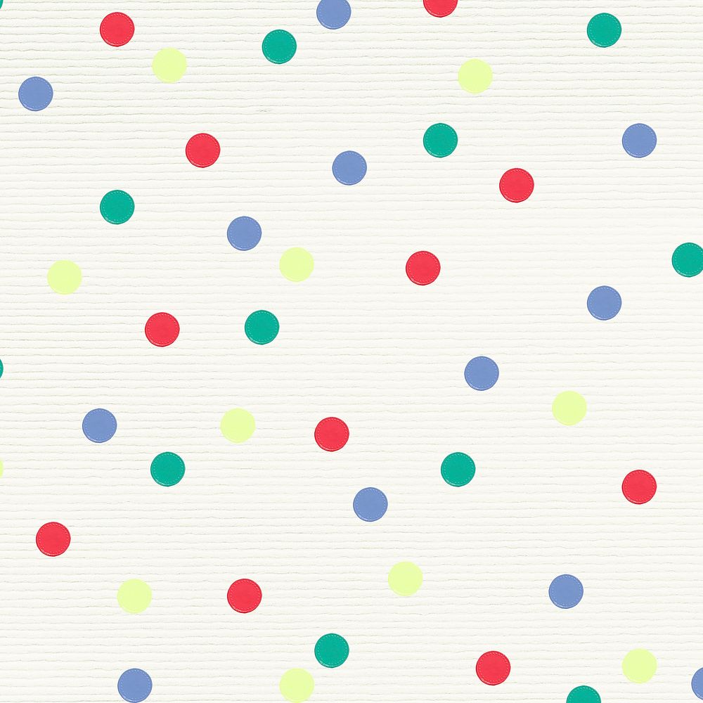 Colorful textured cute polka dot pattern for kids