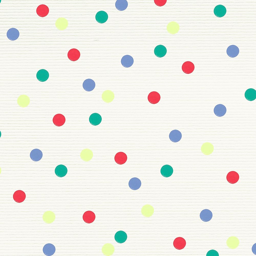 Colorful psd textured cute polka dot pattern for kids