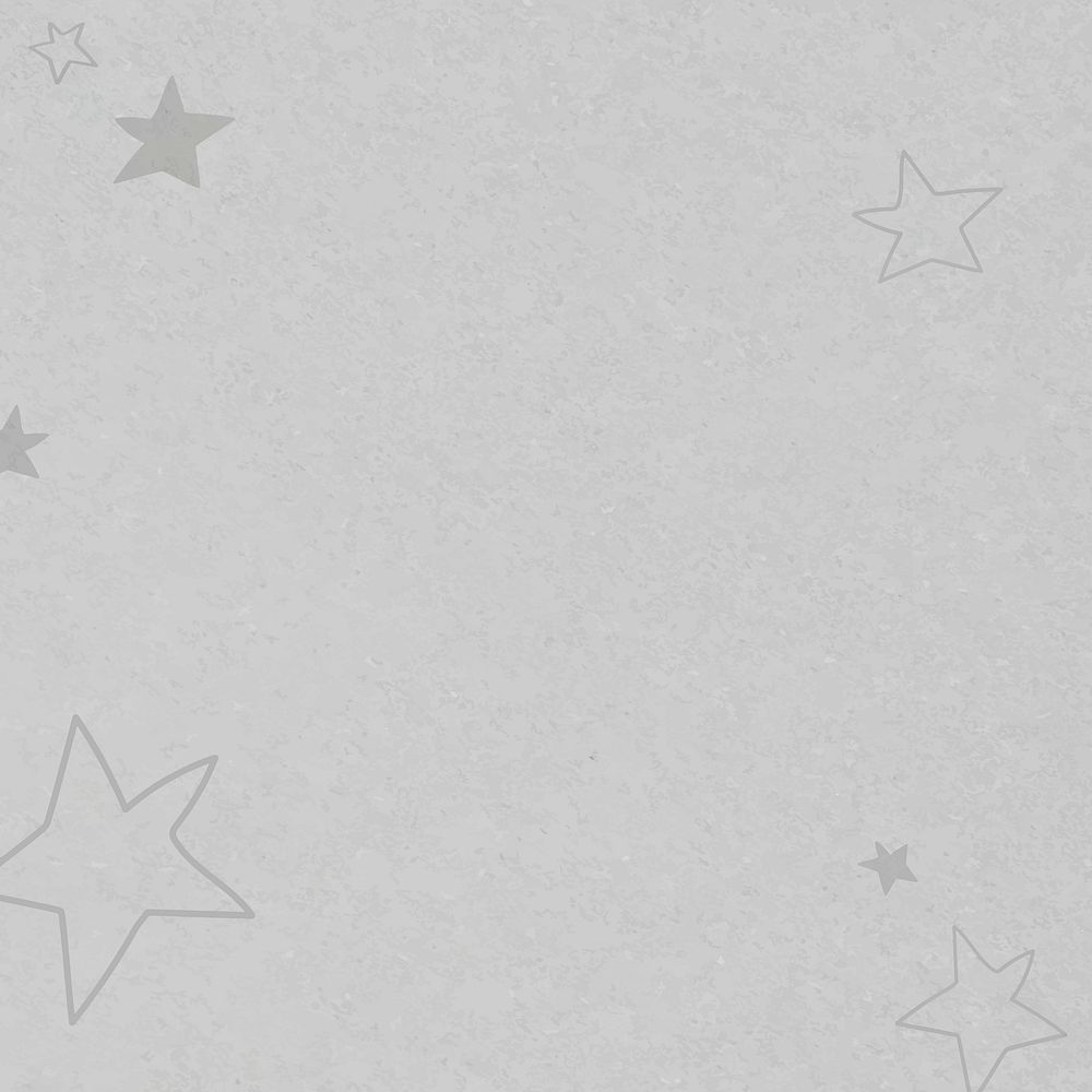 Gray hand drawn psd stars textured pattern for kids