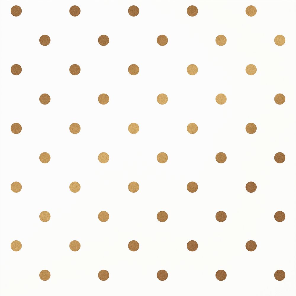 Psd golden shimmery polka dot pattern