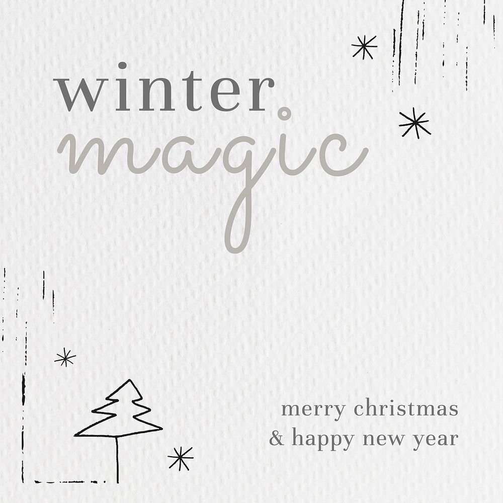 Merry Christmas wish vector holiday card 