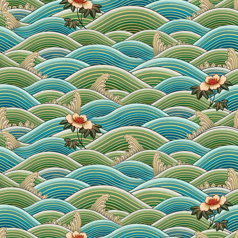 Chinese green traditional pattern background