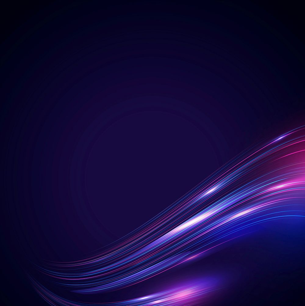 Abstract flowing neon wave vector background