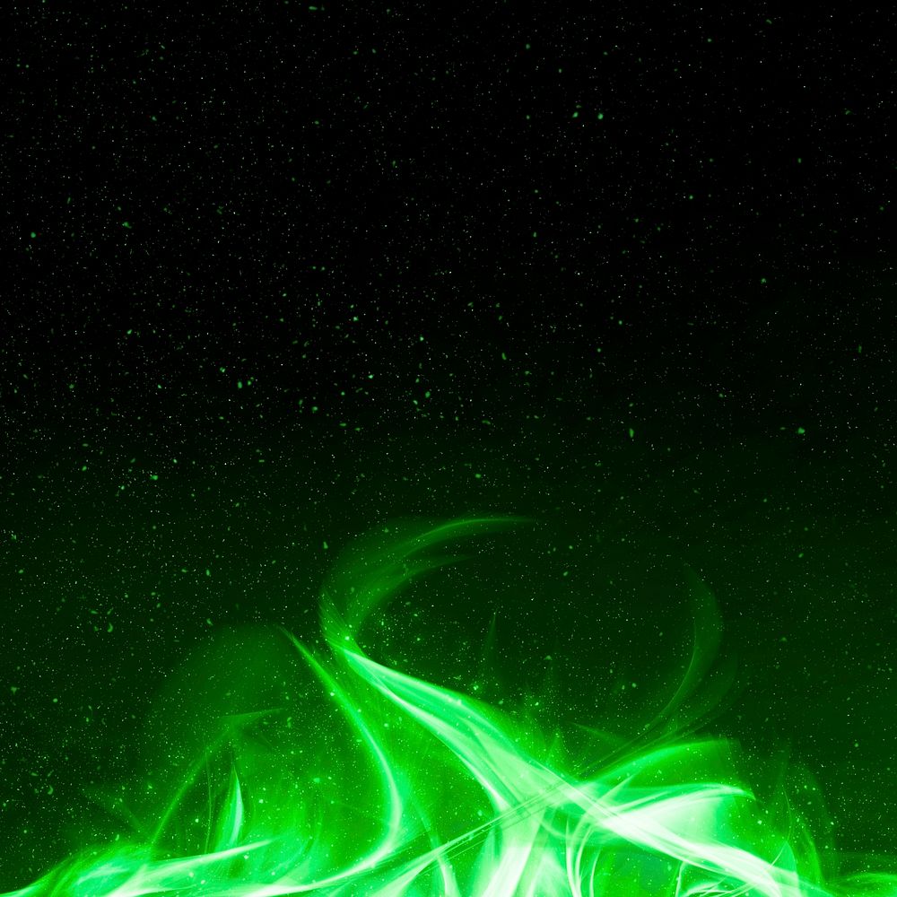 Retro Green Fire Flame Psd Free Psd Rawpixel