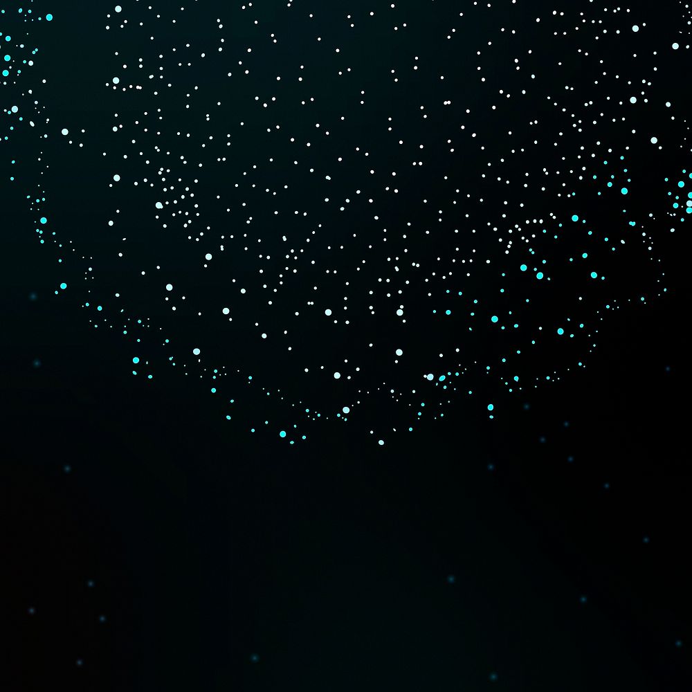 Technology particle dots futuristic black background