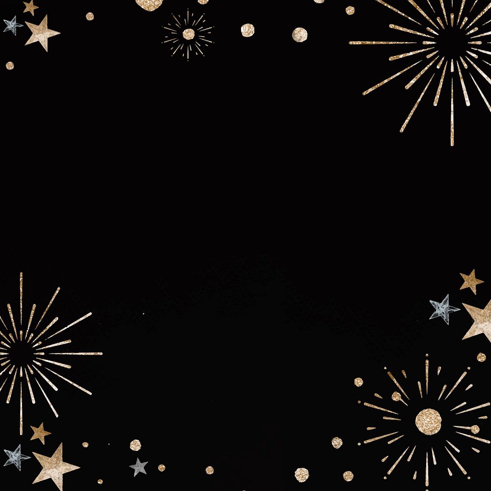New year firework festive black celebration background 