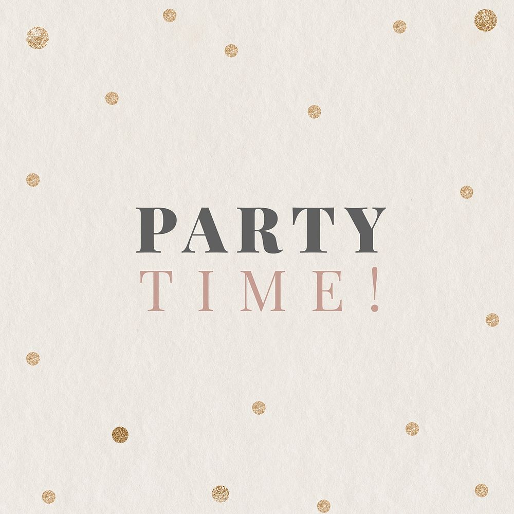 Party time festive template vector editable social media post