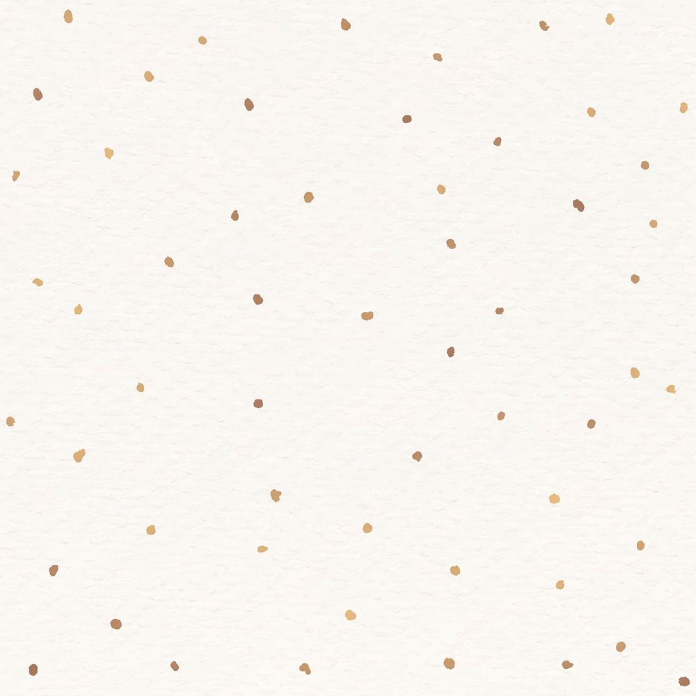 Gold dots beige background psd festive wallpaper