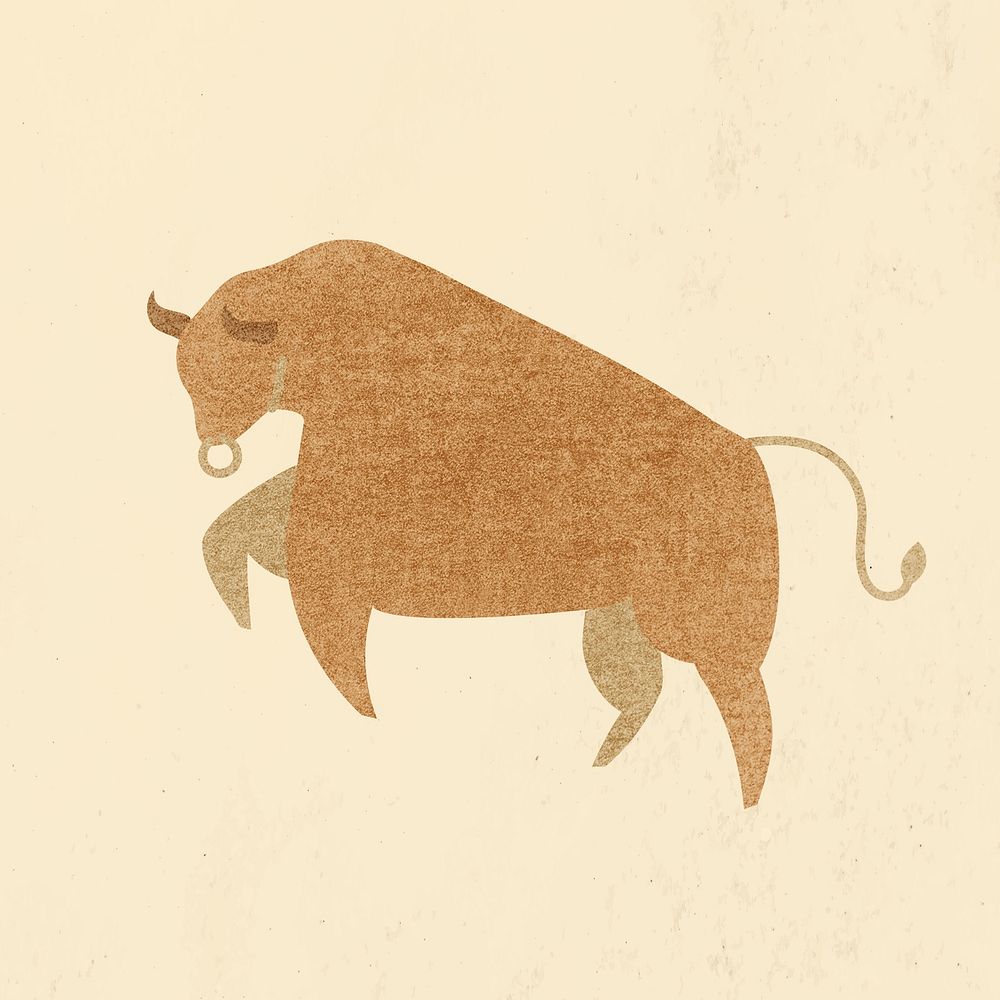 Chinese Ox Year psd gold design element