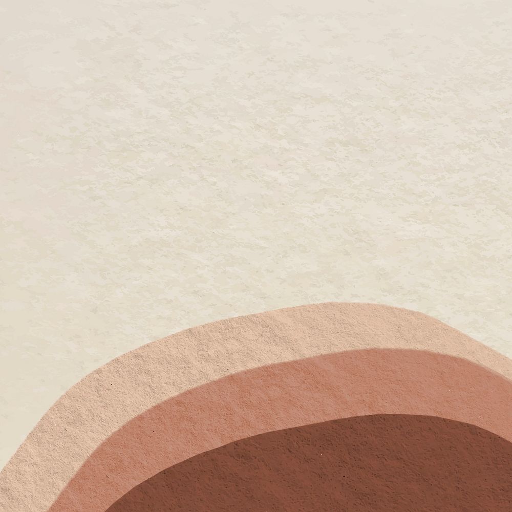 Background vector with semicircle in earth tone design