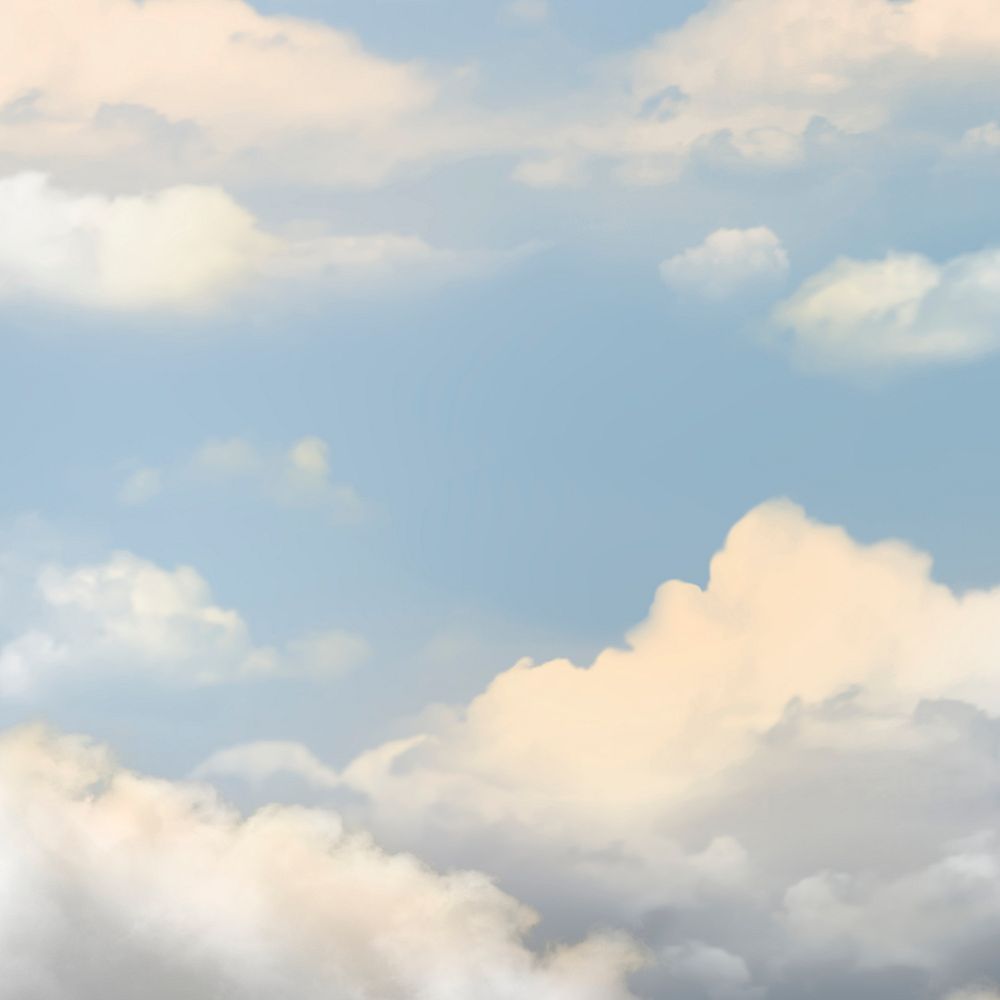 Blue sky background psd with clouds