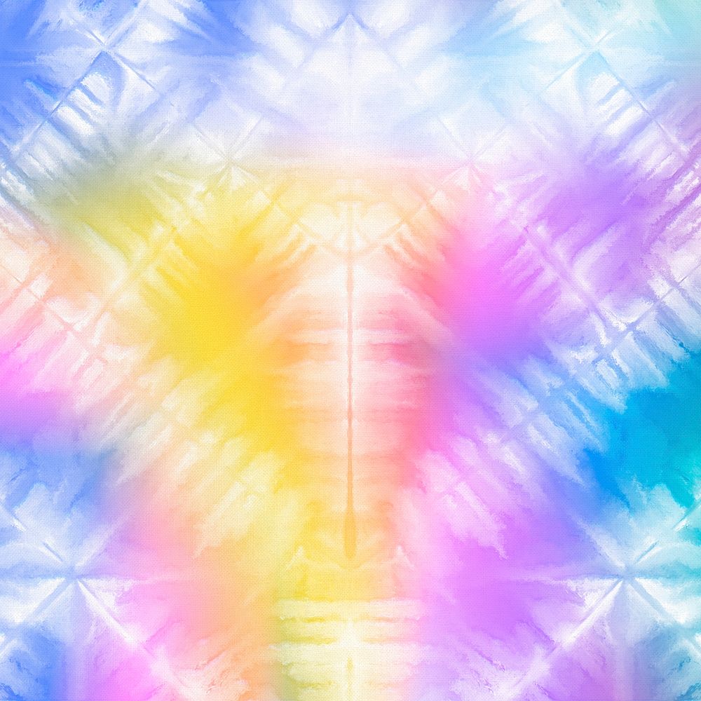 Colorful tie dye background psd with abstract watercolor paint