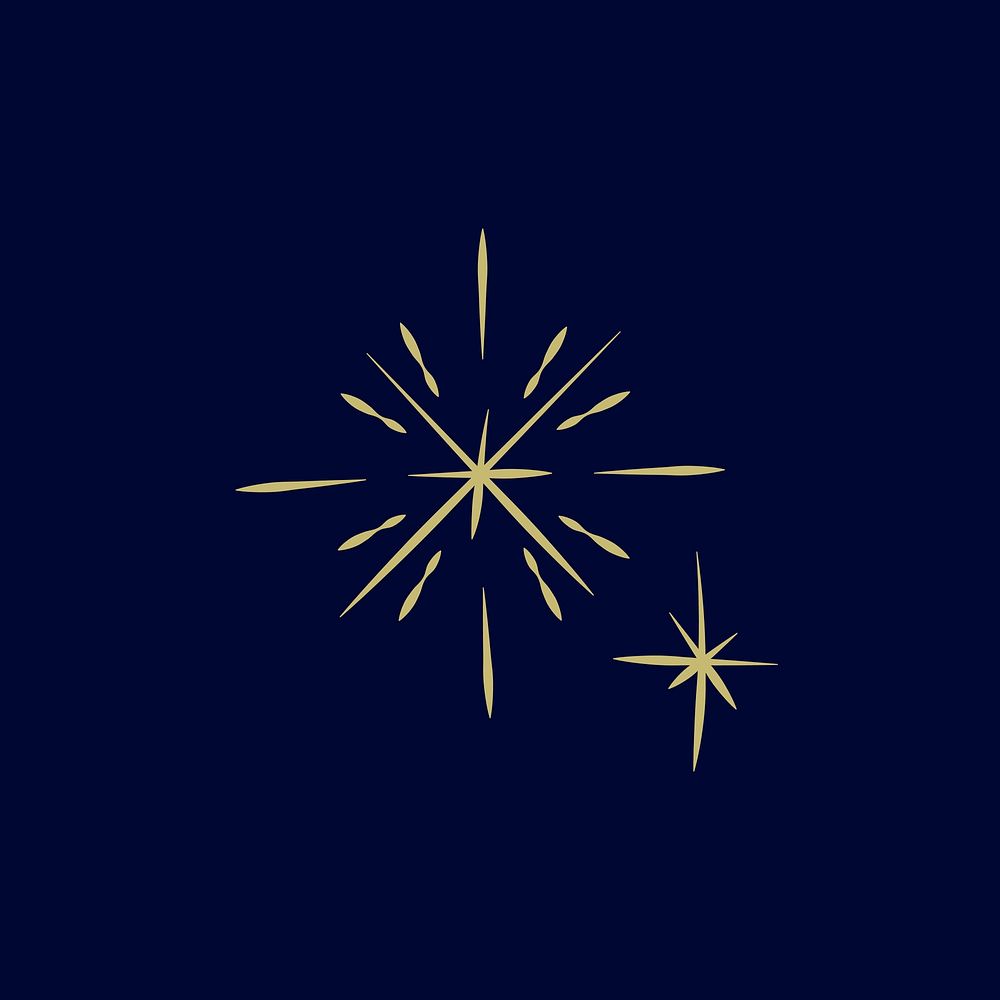 Gold sparkle icon light effect style