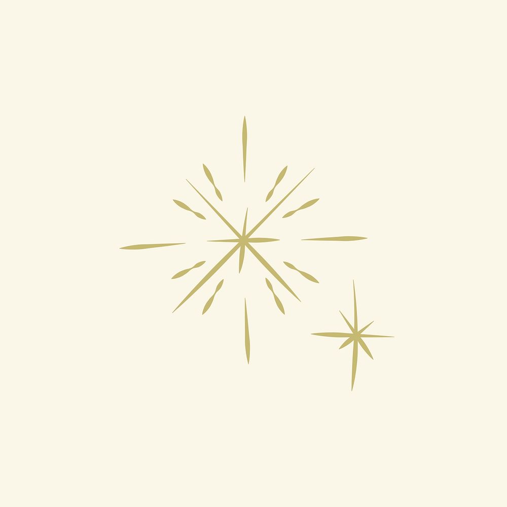 Gold sparkle icon psd light effect style