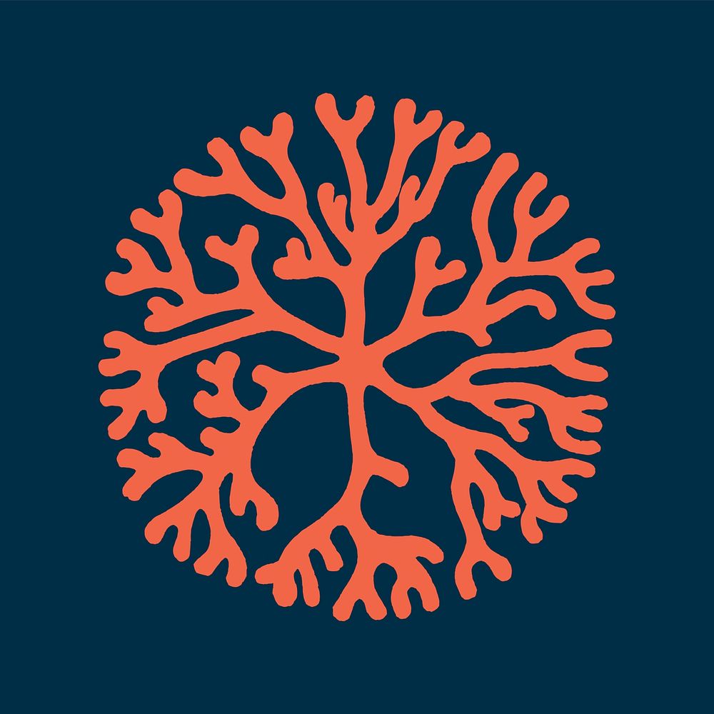 Coral icon vector illustration for branding