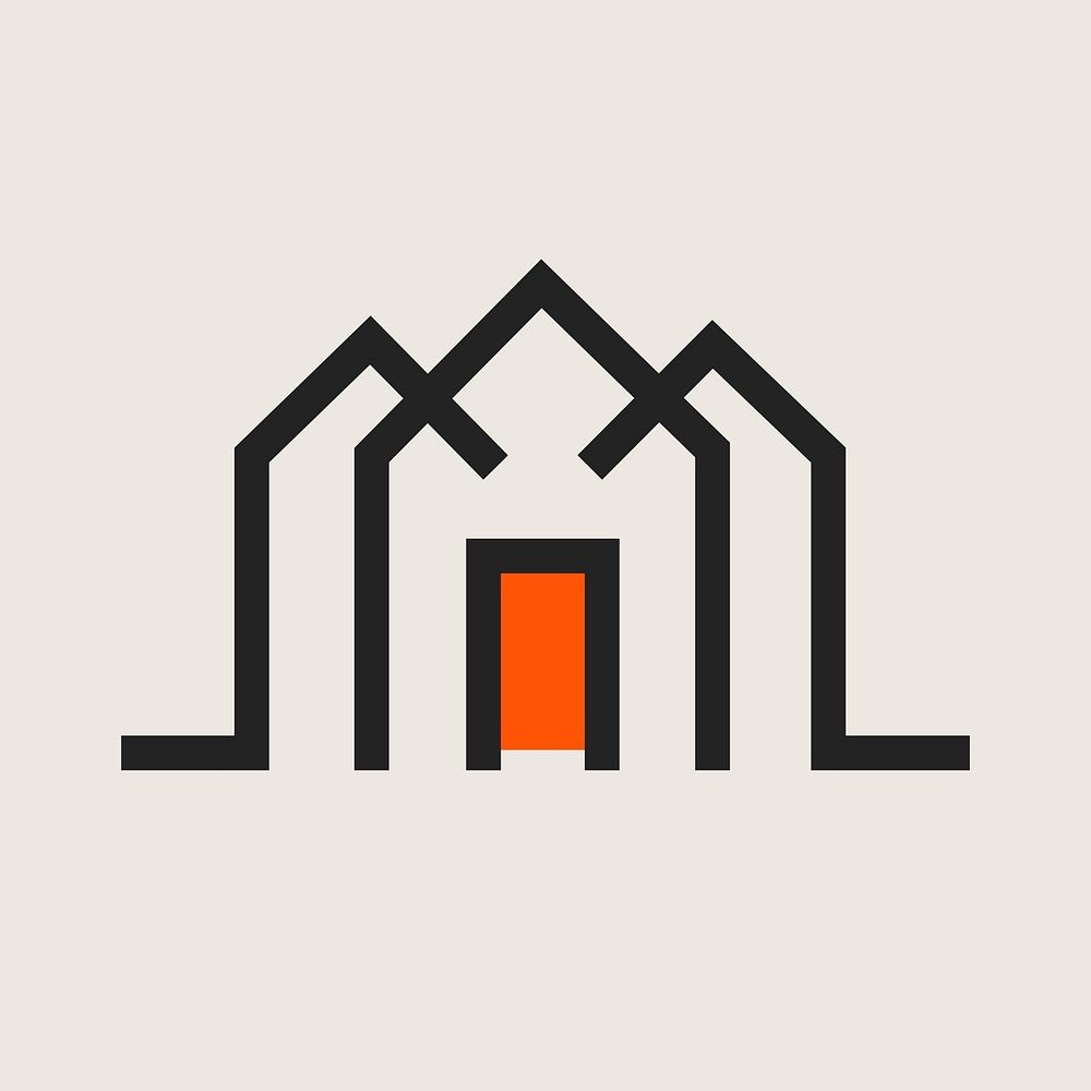 Branding icon vector illustration of building