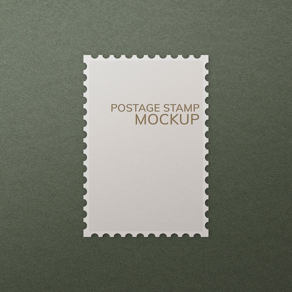 Editable stamp mockup psd 