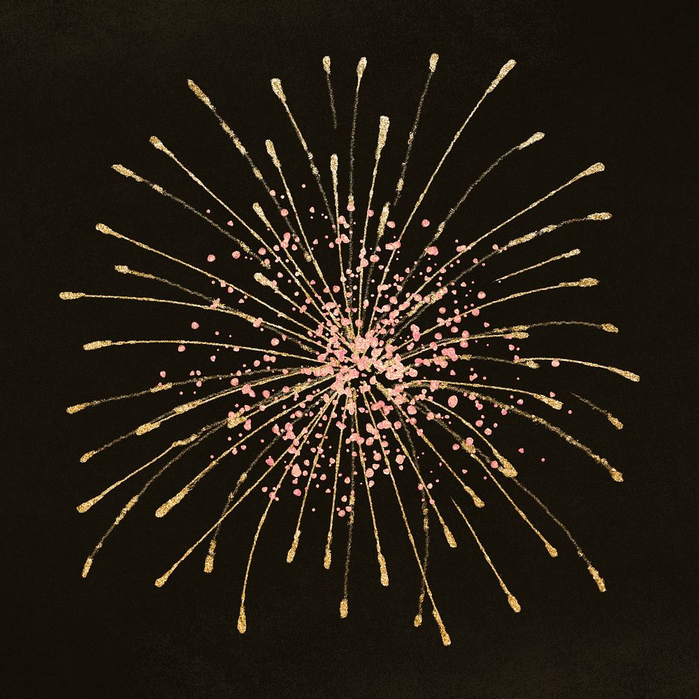 Fireworks element graphic in festive theme