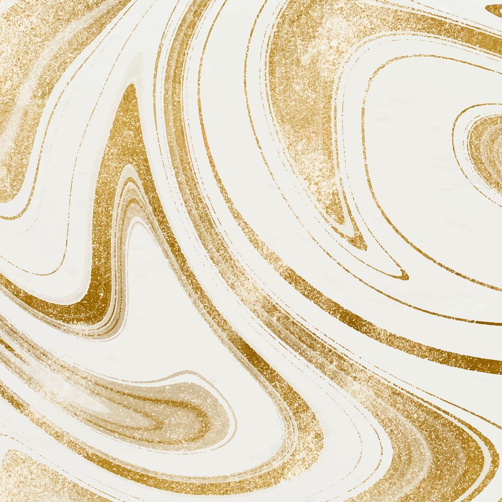 Gold alcohol ink background vector