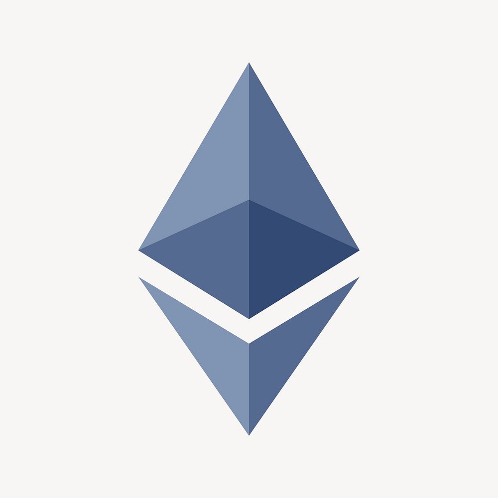 Ethereum blockchain cryptocurrency icon psd open-source finance concept