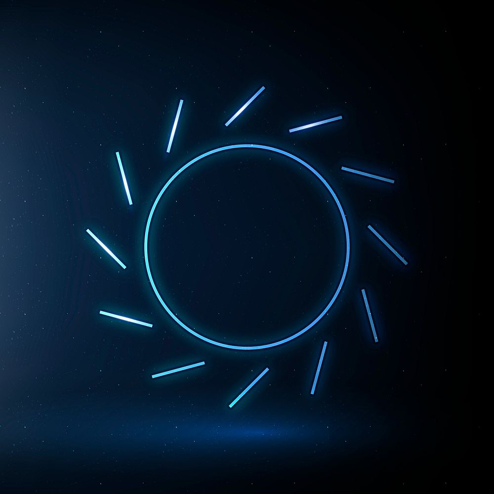 Sun icon psd renewable energy symbol