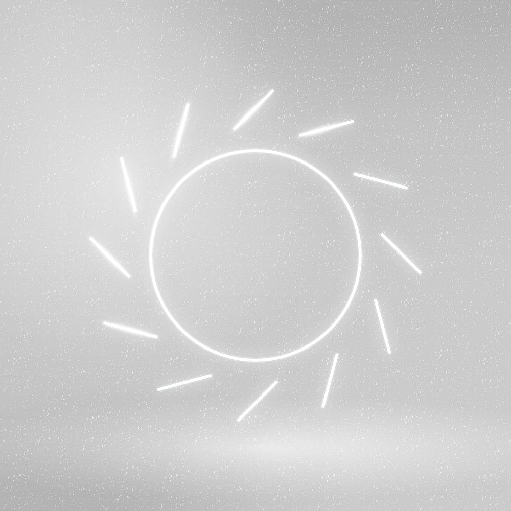 Sun icon psd renewable energy symbol
