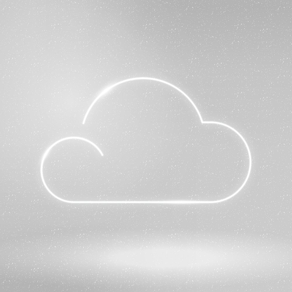 Cloud icon psd weather symbol