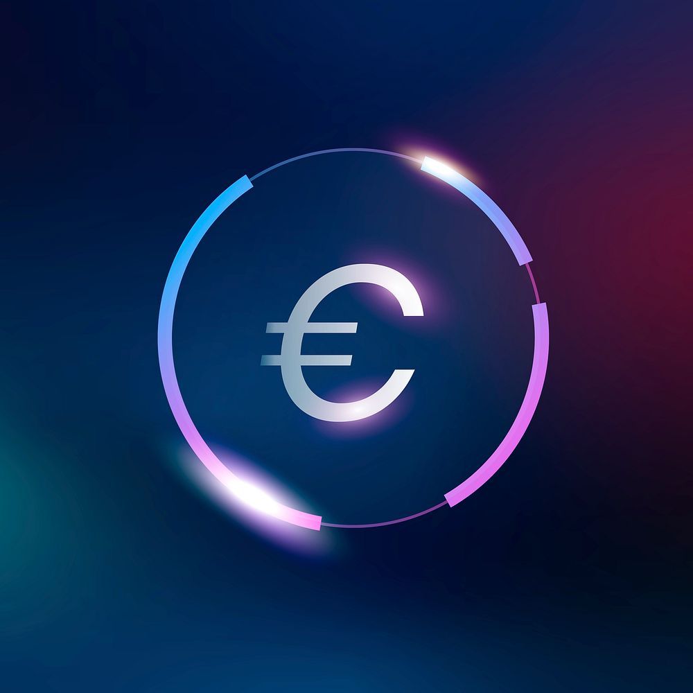 Euro sign psd money currency symbol