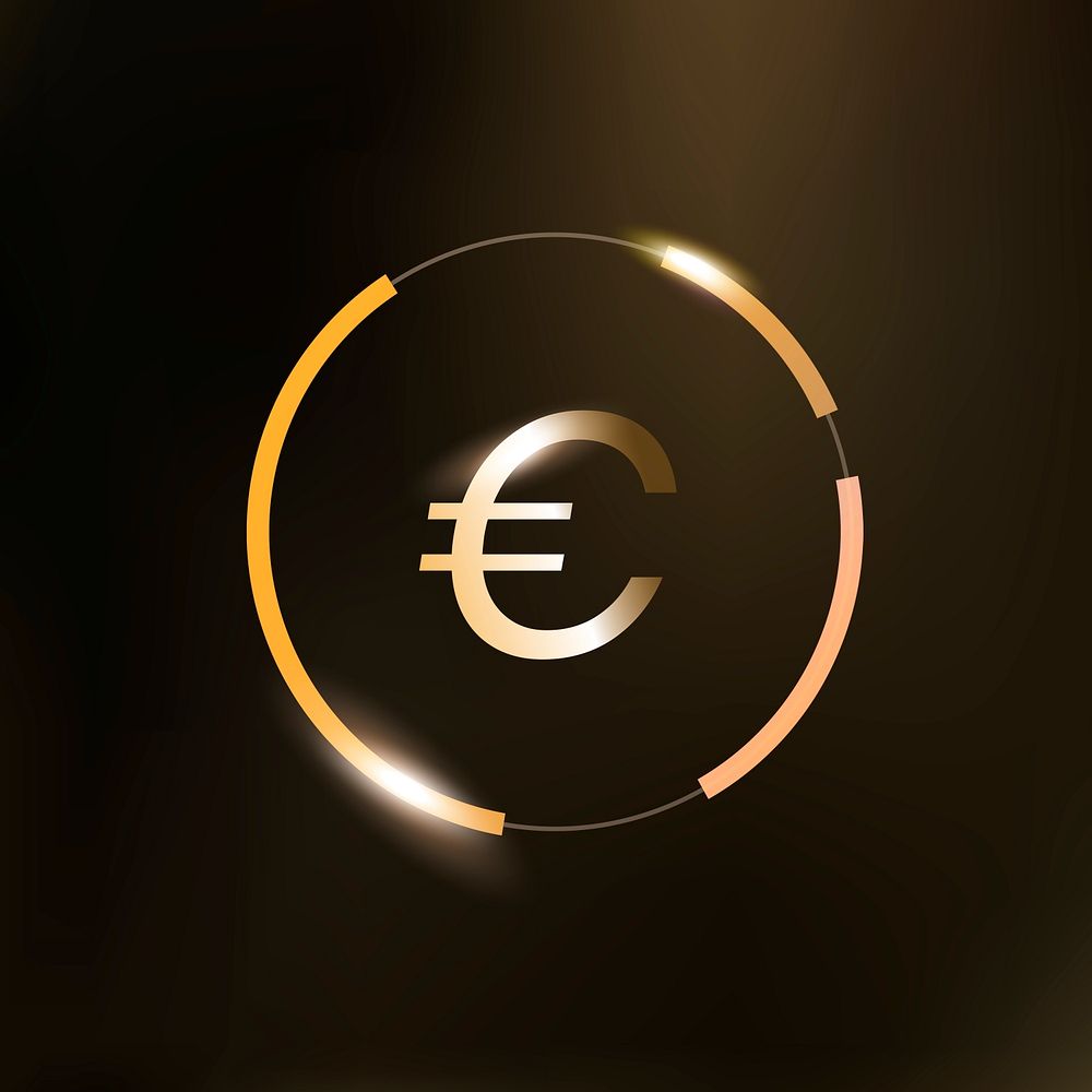 Euro sign psd money currency symbol