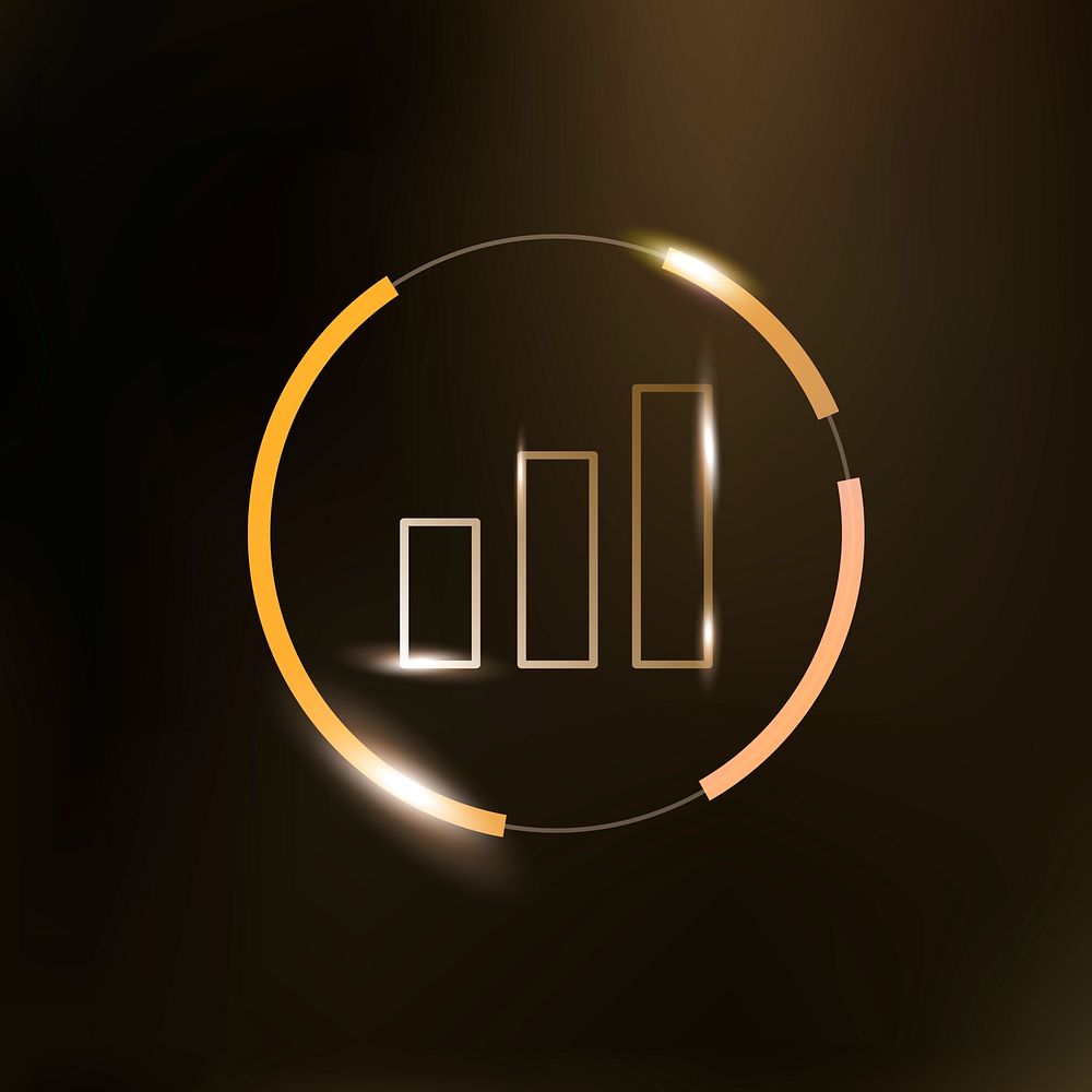 Bar chart icon analytics symbol