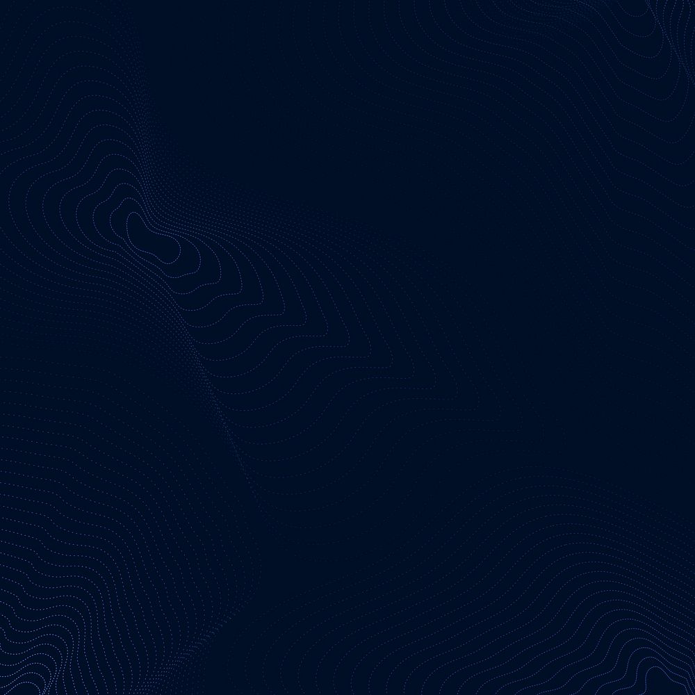 Dark blue technology background psd with futuristic waves