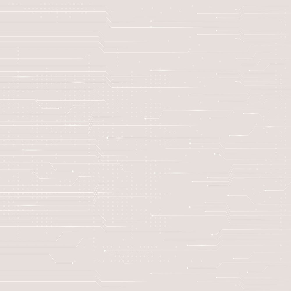 Beige data technology background with circuit lines