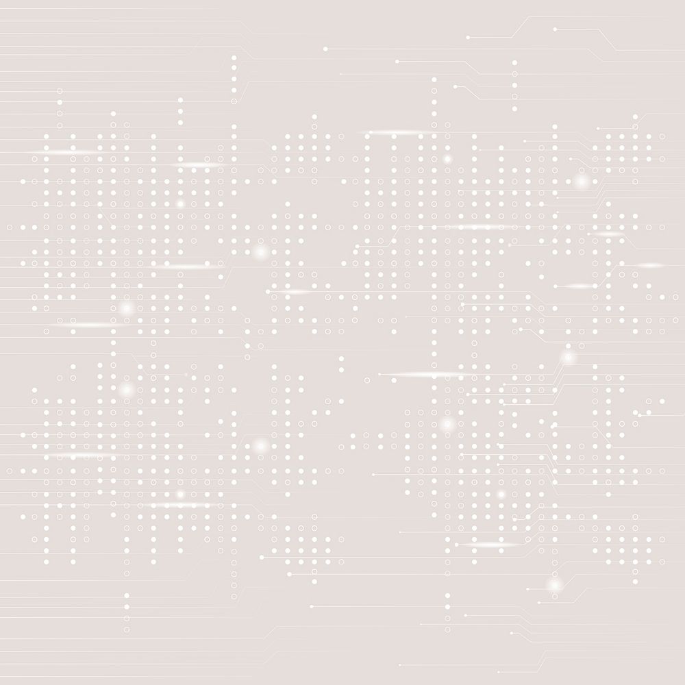 Beige data technology background psd with circuit lines