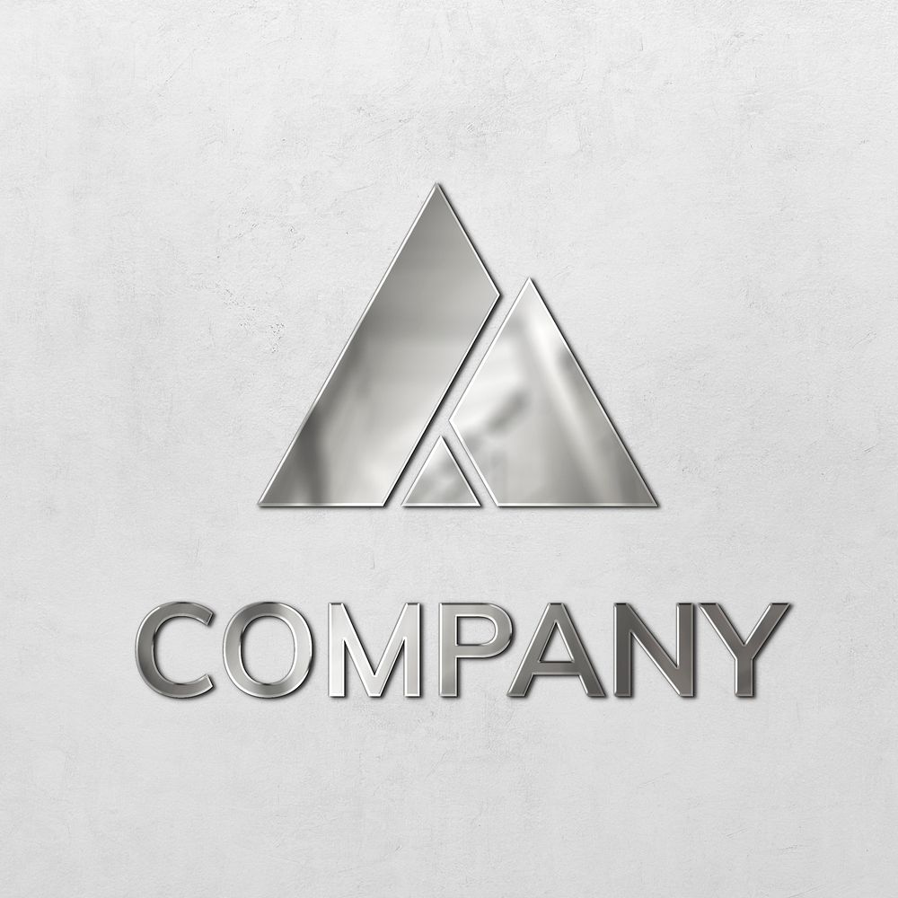 Emboss logo mockup psd for company