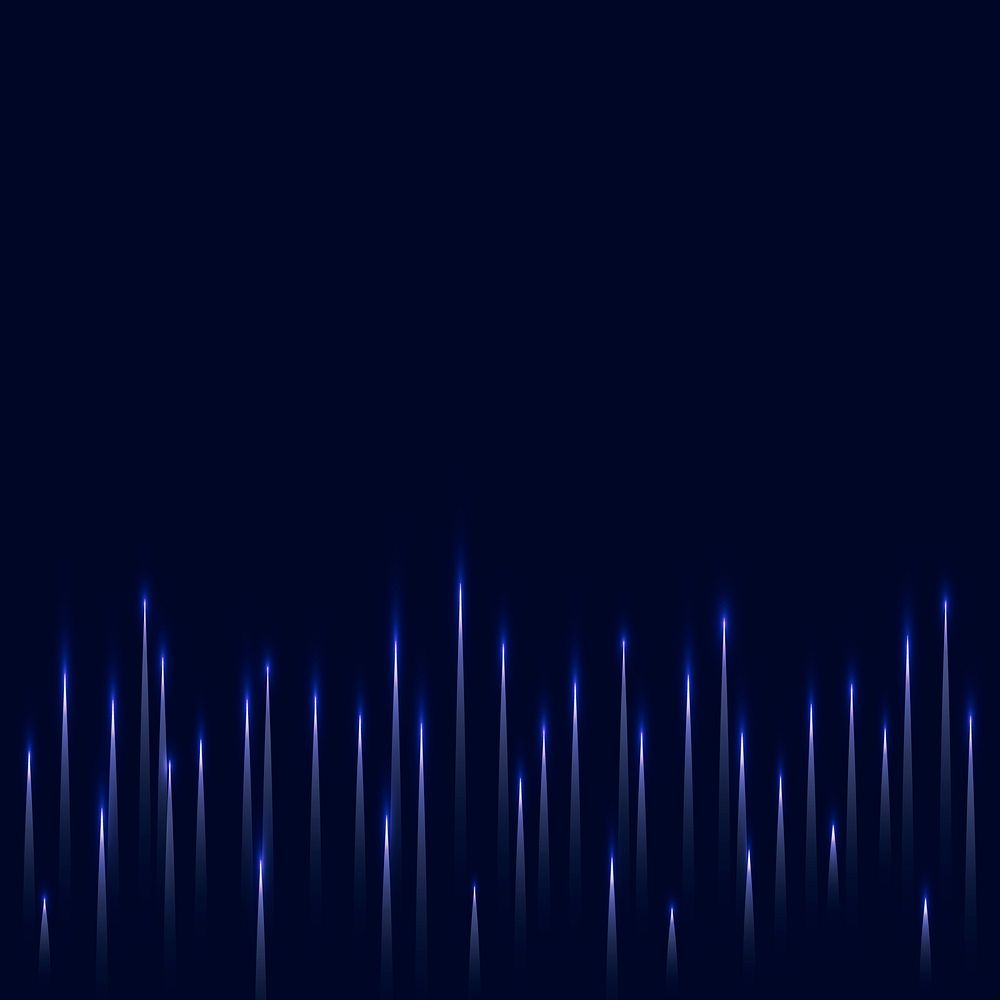 Music equalizer technology blue background psd with digital sound wave