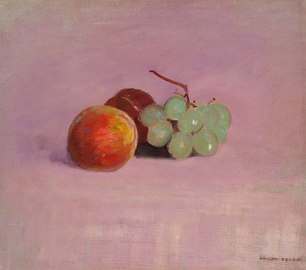 Still Life with Fruit (1905) by Odilon Redon. Original from the Yale University Art Gallery. Digitally enhanced by rawpixel.