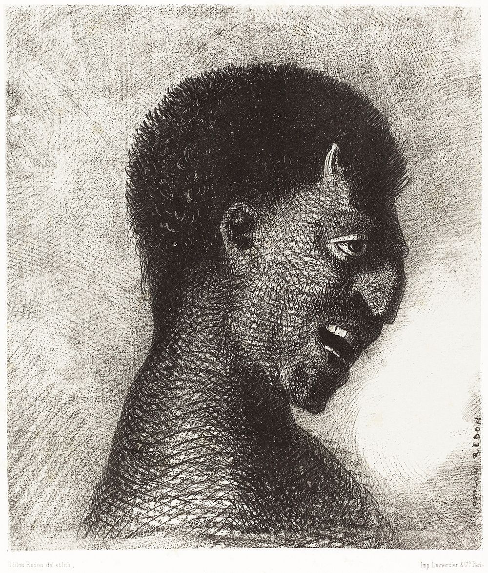 The Satyr with the Cynical Smile (1883) by Odilon Redon. Original from the National Gallery of Art. Digitally enhanced by…