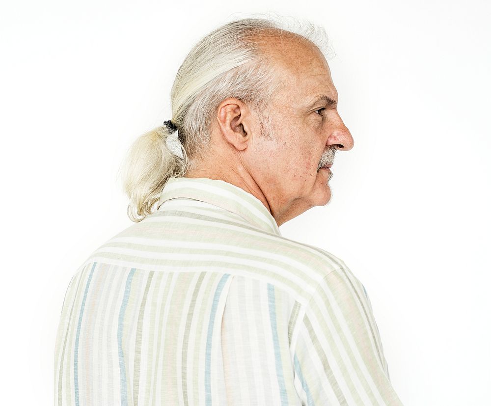 Portrait of a British elderly man