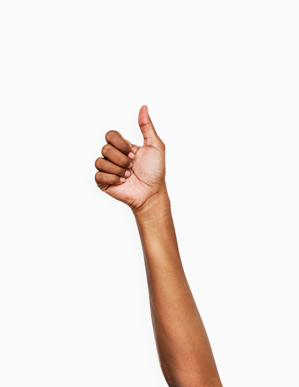 Hands with thumbs up gesture